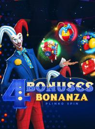 4 Bonuses Bonanza - Plinko Spin